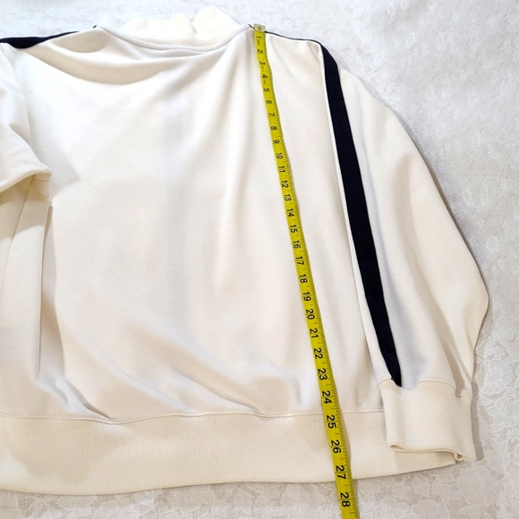 Nautica Men's White Zipper Jacket with Blue Stripes Size M - Picture 10 of 16